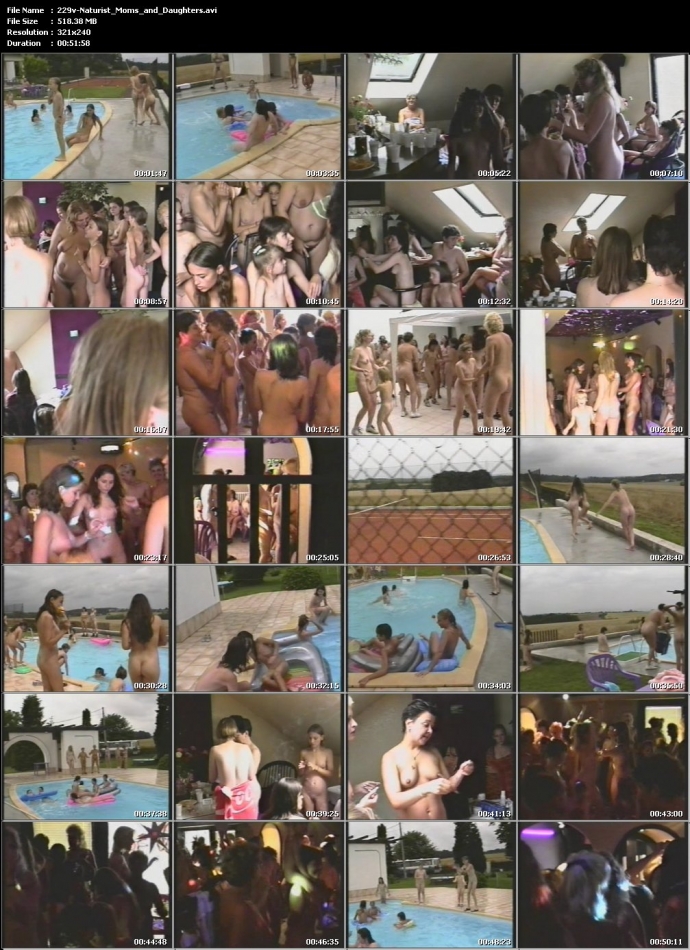 Naturist Moms and Daughters