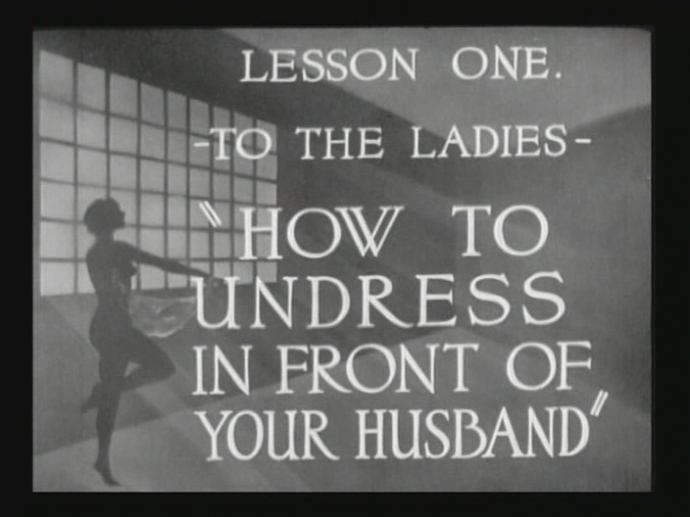 How To Undress vintage 1937
